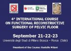 locandina 4 International Course on functional reconstructive surgery of pelvic floor