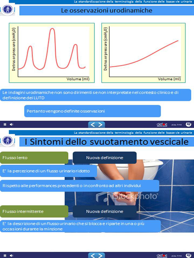 osservazioni urodinamiche e sintomi svuotamento vescicale